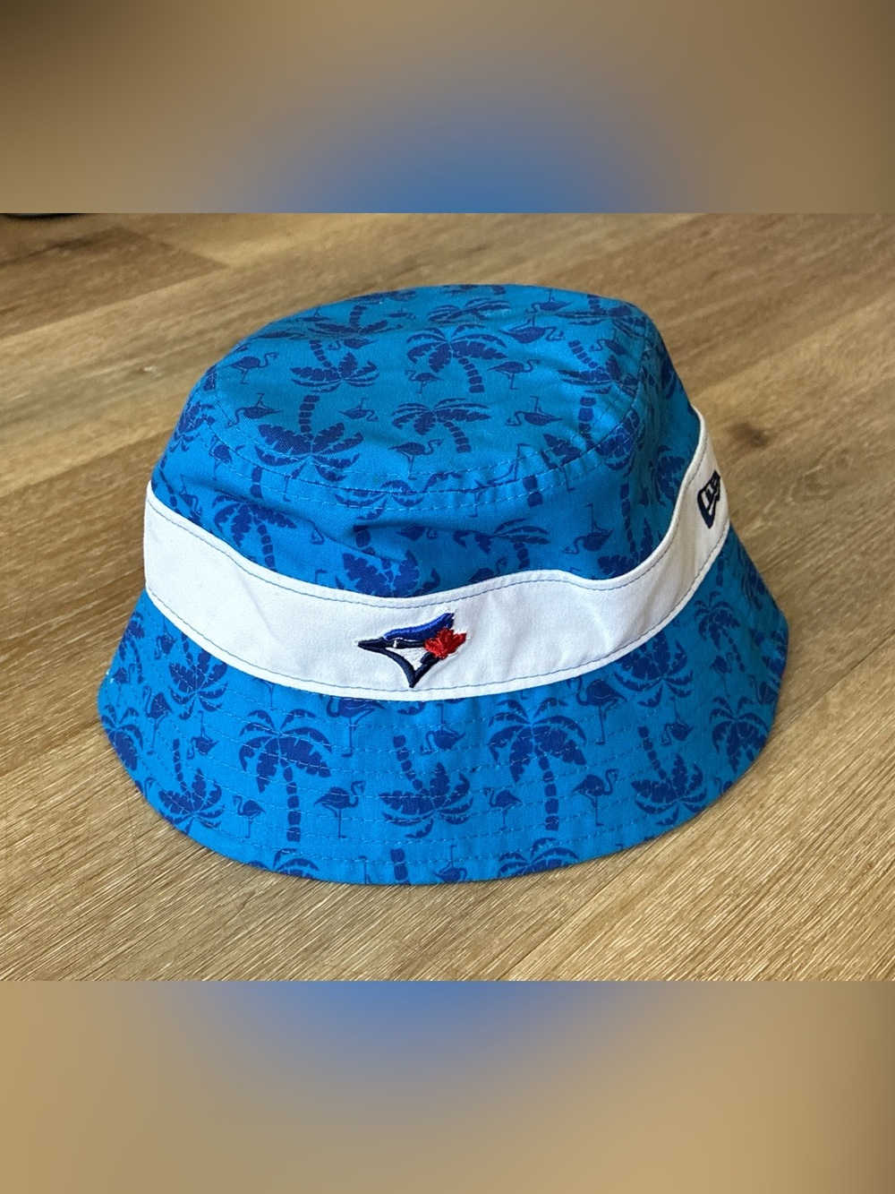 New Era Kids Toronto Blue Jays Bucket Hat Palm Tree Flamingo
